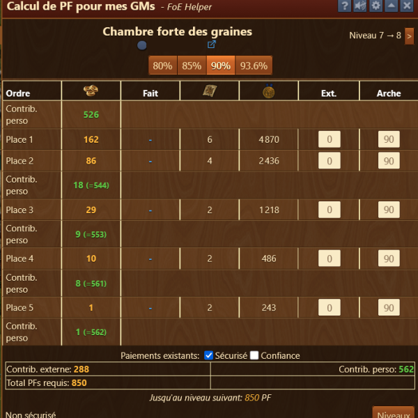 Chambre forte des graines